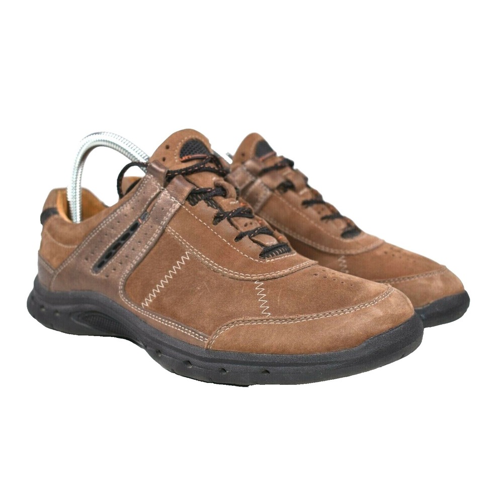 Clarks Unstructured Women's Brown Leather Comfort Walking Shoes Sz 7.5 M
